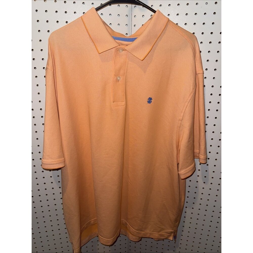IZOD Advantage Performance Polo Men’s XXL Orange Stretch Golf Shirt